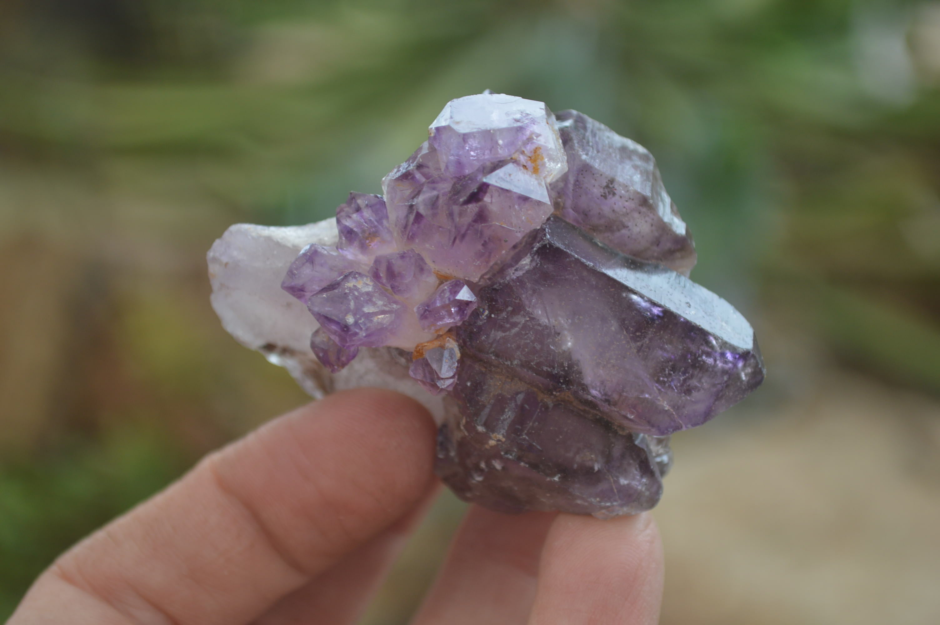 Hand Made Amethyst Conglomerate Specimens x 6 From Chiredzi, Zimbabwe - Toprock Gemstones and Minerals 