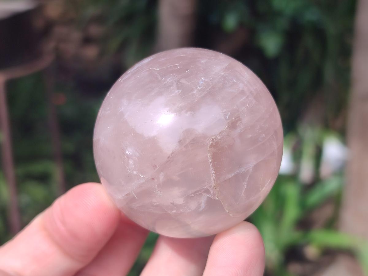Polished Rose Quartz Spheres x 6 From Madagascar - Toprock Gemstones and Minerals 