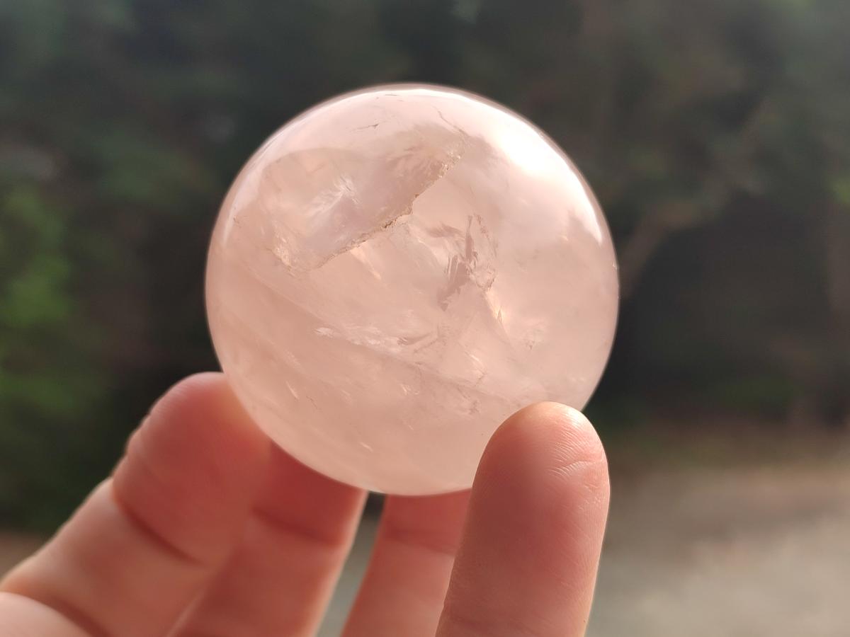 Polished Rose Quartz Spheres x 6 From Madagascar - Toprock Gemstones and Minerals 