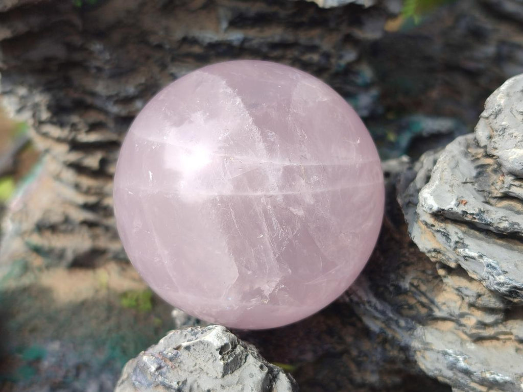Polished Rose Quartz Spheres x 6 From Madagascar - Toprock Gemstones and Minerals 