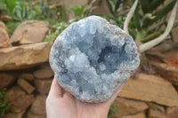 Natural Celestite Geode Specimen x 1 From Sakoany, Madagascar - Toprock Gemstones and Minerals 