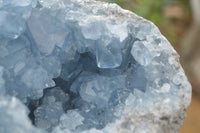 Natural Celestite Geode Specimen x 1 From Sakoany, Madagascar - Toprock Gemstones and Minerals 