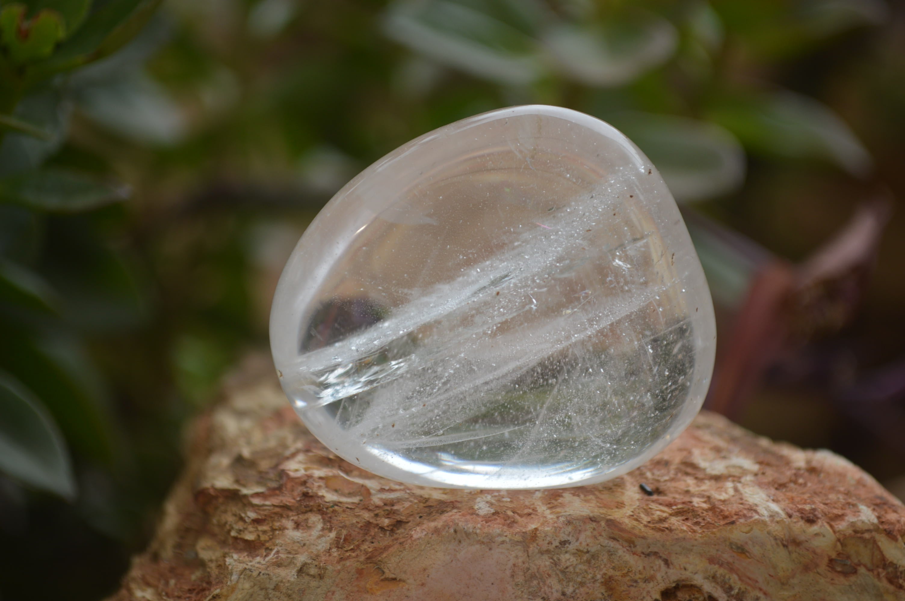 Polished Clear Quartz Palm Stones x 24 From Madagascar - Toprock Gemstones and Minerals 
