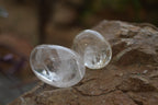 Polished Clear Quartz Palm Stones x 24 From Madagascar - Toprock Gemstones and Minerals 