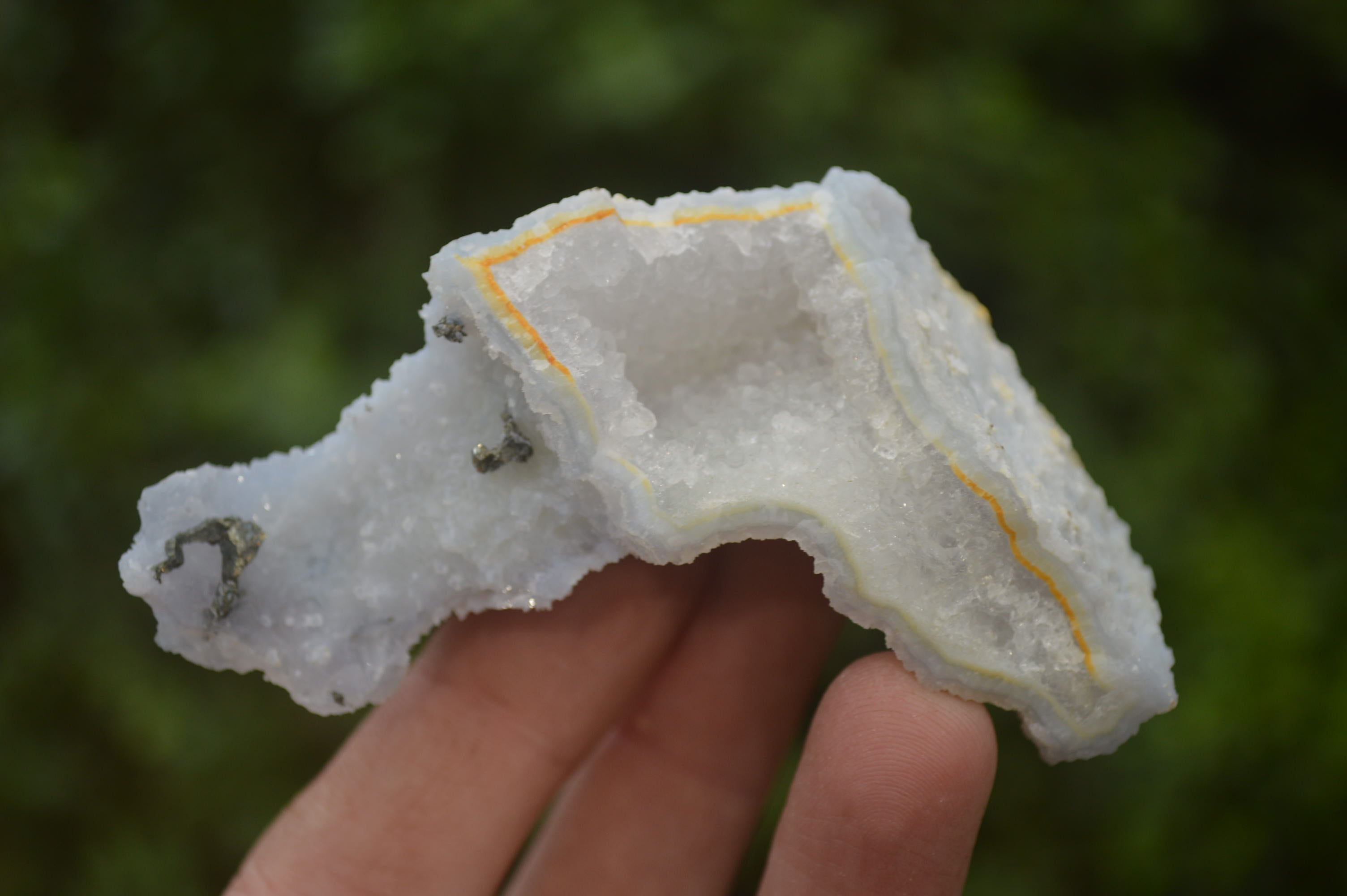 Natural Etched Blue Chalcedony Specimens x 12 From Nsanje, Malawi - Toprock Gemstones and Minerals 