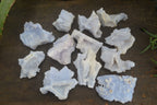 Natural Etched Blue Chalcedony Specimens x 12 From Nsanje, Malawi - Toprock Gemstones and Minerals 