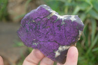 Polished On One Side Metallic Purpurite x 6 From Namibia - Toprock Gemstones and Minerals 