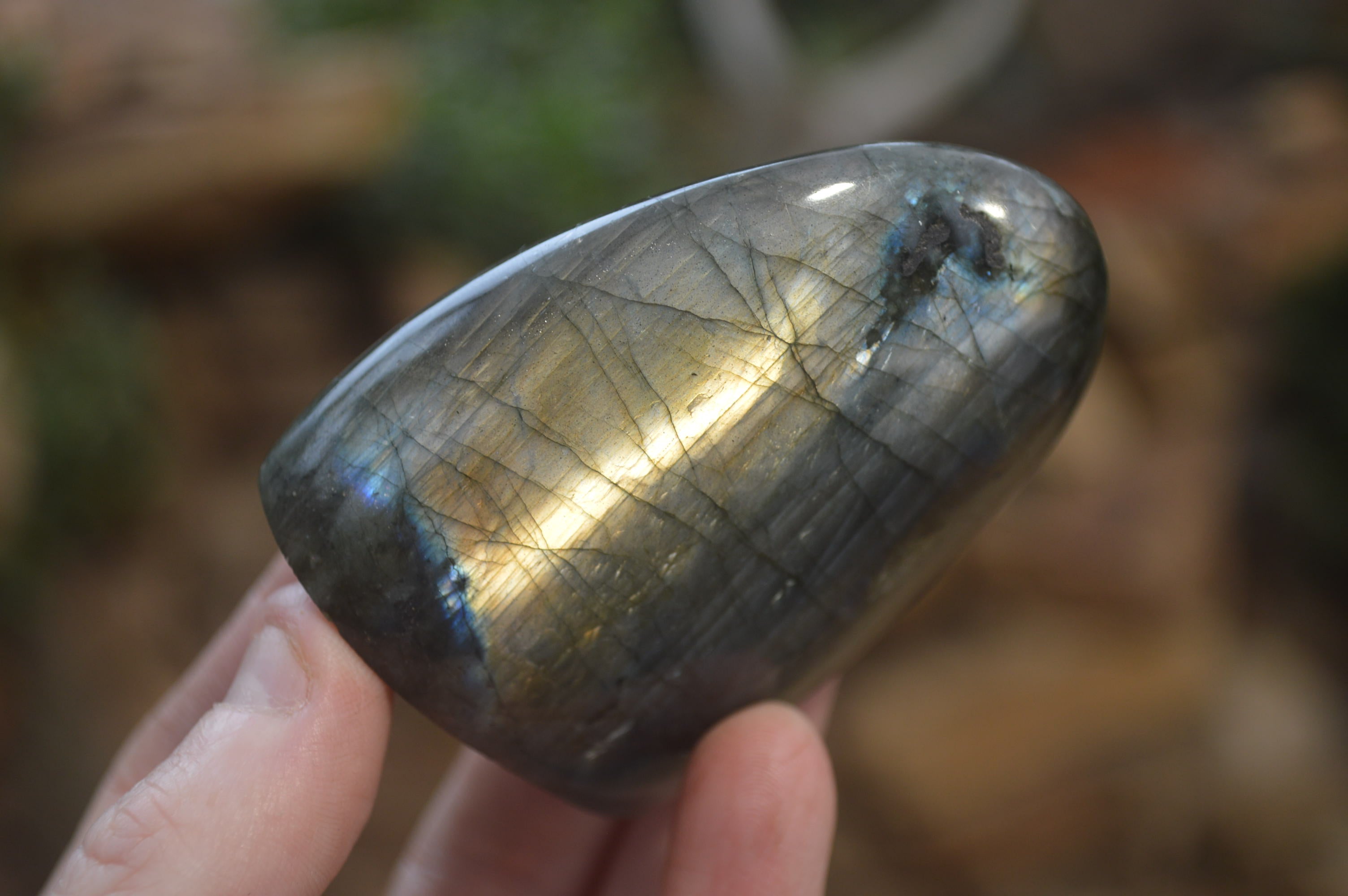 Polished Labradorite Standing Free Forms x 6 From Madagascar - Toprock Gemstones and Minerals 