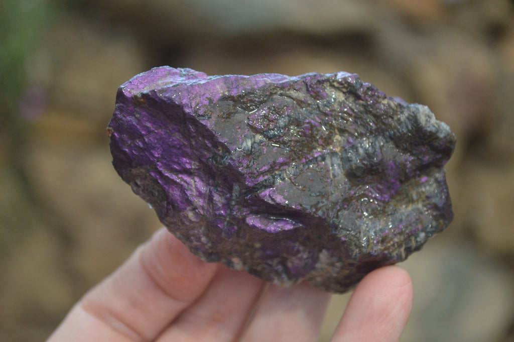 Natural Metallic Purpurite Cobbed Specimens x 6 From Erongo, Namibia - Toprock Gemstones and Minerals 