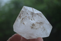 Polished Smokey Window Quartz Crystals x 6 From Madagascar - Toprock Gemstones and Minerals 