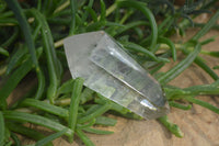 Polished Smokey Window Quartz Crystals x 6 From Madagascar - Toprock Gemstones and Minerals 