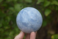 Polished Blue Calcite Spheres x 2 From Madagascar - Toprock Gemstones and Minerals 