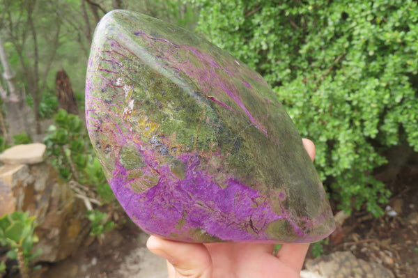 Polished Stichtite Standing Free Form x 1 From Barberton, South Africa - Toprock Gemstones and Minerals 