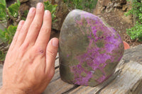 Polished Stichtite Standing Free Form x 1 From Barberton, South Africa - Toprock Gemstones and Minerals 