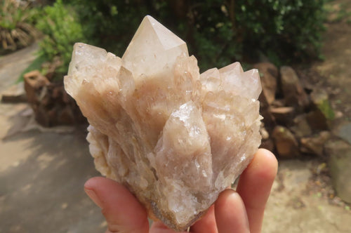 Natural Cascading Smokey Quartz Clusters x 2 From Luena, Congo - Toprock Gemstones and Minerals 