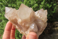 Natural Cascading Smokey Quartz Clusters x 2 From Luena, Congo - Toprock Gemstones and Minerals 