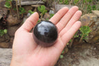 Polished Black Basalt Spheres x 12 From Madagascar - Toprock Gemstones and Minerals 