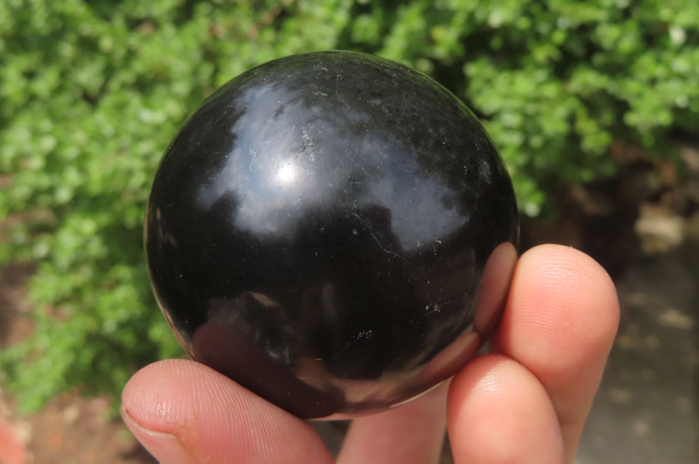 Polished Black Basalt Spheres x 12 From Madagascar - Toprock Gemstones and Minerals 