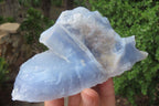 Natural Etched Blue Chalcedony Specimens x 4 From Nsanje, Malawi - Toprock Gemstones and Minerals 