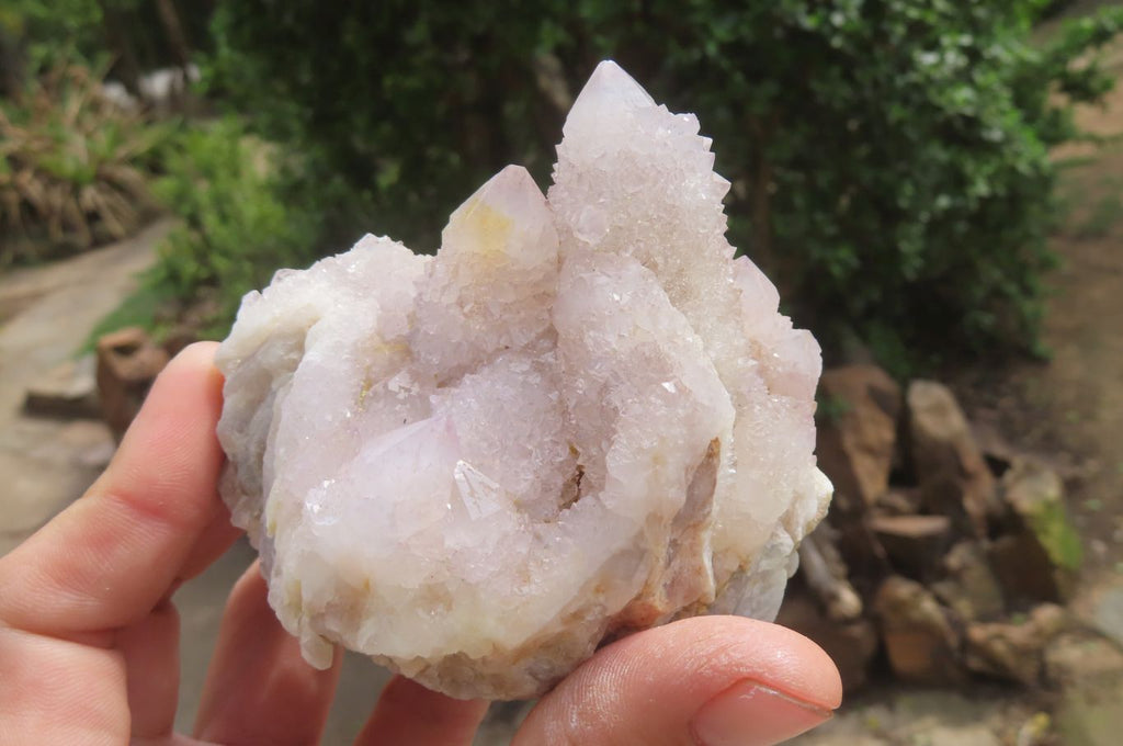 Natural Amethyst Spirit Quartz Clusters x 4 From Boekenhouthoek, South Africa - Toprock Gemstones and Minerals 