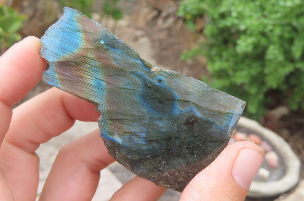 Polished On One Side Labradorite Specimens x 24 From Madagascar - Toprock Gemstones and Minerals 