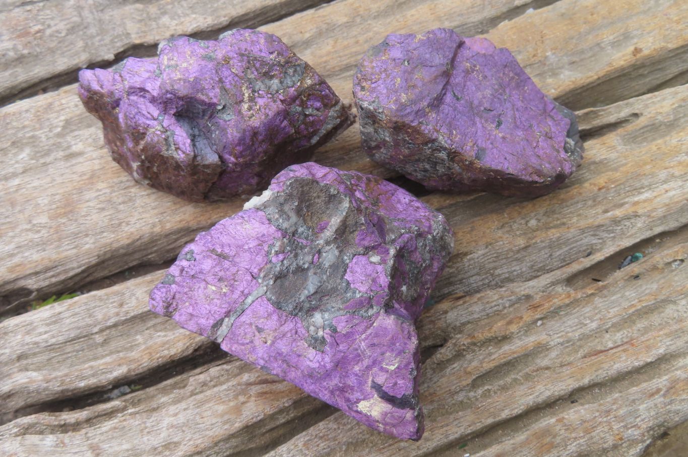 Natural Metallic Purpurite Cobbed Specimens x 12 From Erongo, Namibia - Toprock Gemstones and Minerals 