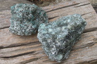 Natural Rare Emerald Mica In Matrix Cobbed Specimens x 2 From Mutoko, Zimbabwe - Toprock Gemstones and Minerals 