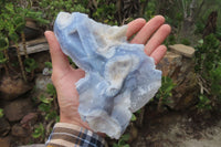 Natural Etched Blue Chalcedony Specimens x 3 From Nsanje, Malawi - Toprock Gemstones and Minerals 