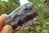Polished Watermelon Fluorite Free Forms x 12 From Uis, Namibia - Toprock Gemstones and Minerals 