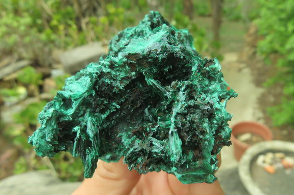 Natural Silky Malachite Specimens x 6 From Kasompe, Congo - Toprock Gemstones and Minerals 