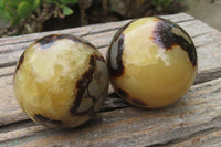 Polished Septerye Spheres x 6 From Mahajanga, Madagascar - Toprock Gemstones and Minerals 