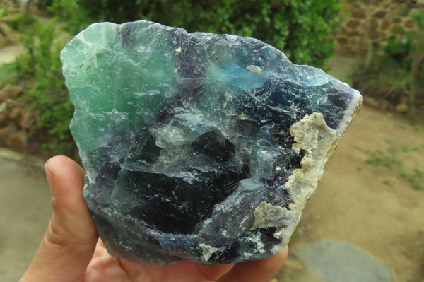 Natural Watermelon Fluorite Cobbed Specimens x 6 From Uis, Namibia - Toprock Gemstones and Minerals 