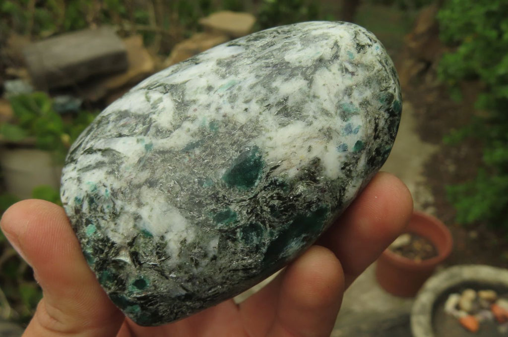 Polished Rare Emerald Mica In Matrix Standing Free Forms x 4 From Mutoko, Zimbabwe - Toprock Gemstones and Minerals 