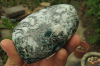 Polished Rare Emerald Mica In Matrix Standing Free Forms x 4 From Mutoko, Zimbabwe - Toprock Gemstones and Minerals 
