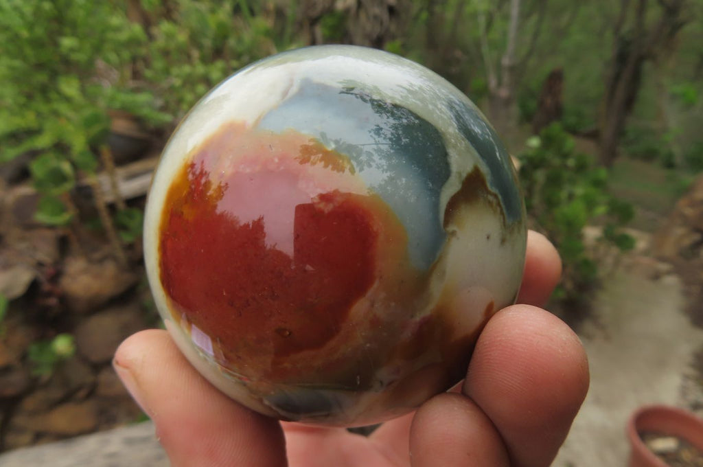 Polished Polychrome Jasper Spheres x 4 From Madagascar - Toprock Gemstones and Minerals 