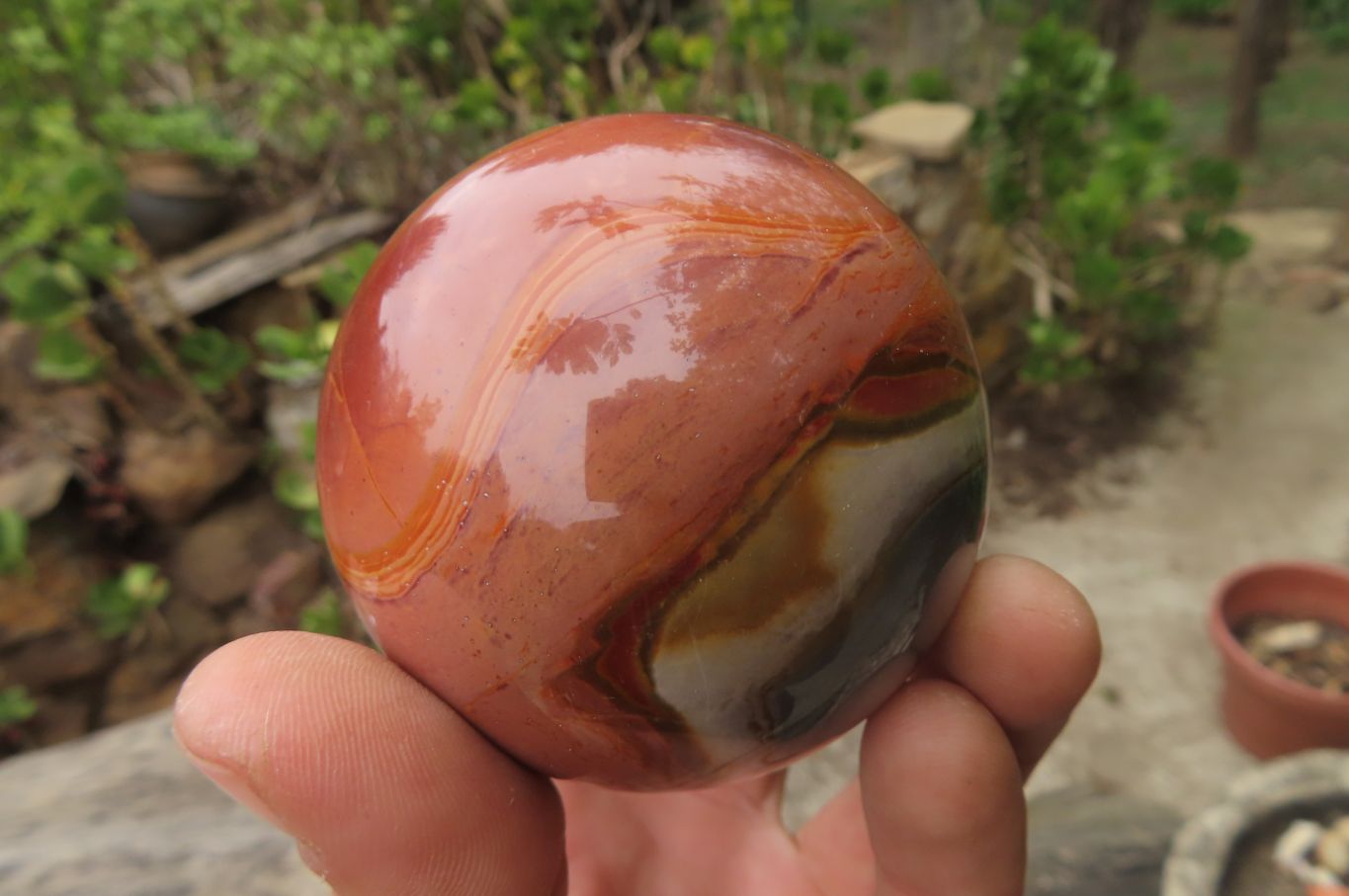 Polished Polychrome Jasper Spheres x 4 From Madagascar - Toprock Gemstones and Minerals 