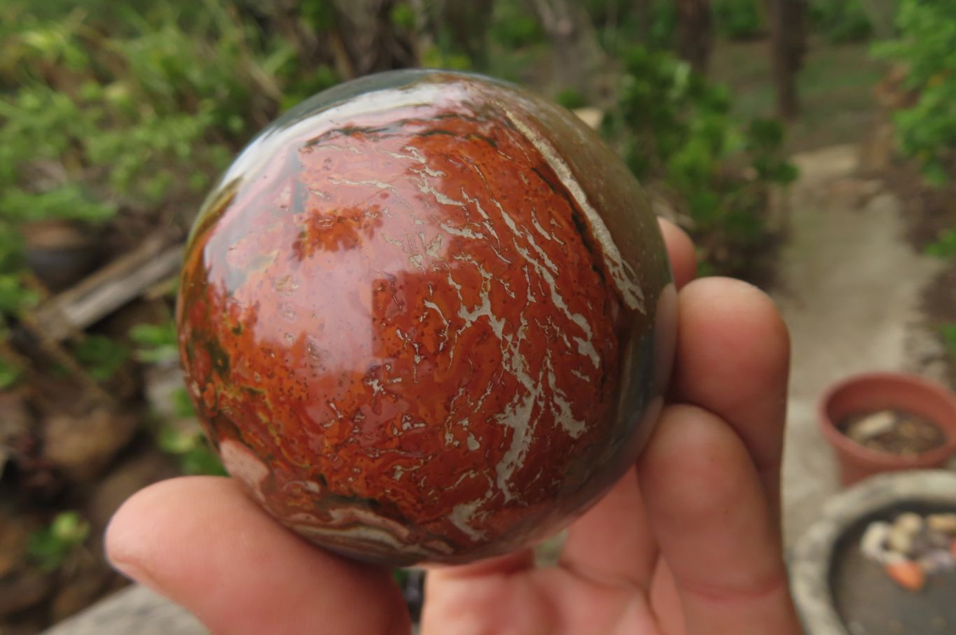 Polished Polychrome Jasper Spheres x 4 From Madagascar - Toprock Gemstones and Minerals 