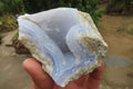 Natural Blue Lace Agate Geode Specimens x 6 From Malawi - Toprock Gemstones and Minerals 
