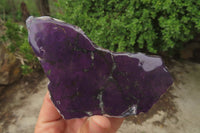 Polished On One Side Metallic Purpurite Specimens x 3 From Namibia - Toprock Gemstones and Minerals 