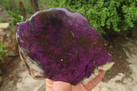 Polished On One Side Metallic Purpurite Specimens x 3 From Namibia - Toprock Gemstones and Minerals 