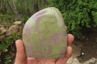 Polished Stichtite Standing Free Forms x 4 From Barberton, South Africa - Toprock Gemstones and Minerals 