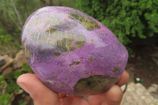 Polished Stichtite Standing Free Forms x 4 From Barberton, South Africa - Toprock Gemstones and Minerals 