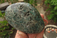 Polished Rare Emerald Mica In Matrix Standing Free Forms x 3 From Mutoko, Zimbabwe - Toprock Gemstones and Minerals 