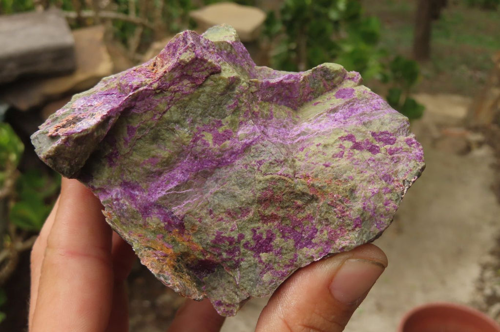 Natural Stichtite Cobbed Specimens x 5 From Barberton, South Africa - Toprock Gemstones and Minerals 