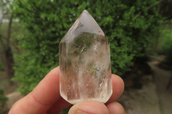 Polished Smokey Phantom Quartz Crystals x 12 From Madagascar - Toprock Gemstones and Minerals 