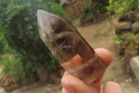Polished Smokey Phantom Quartz Crystals x 12 From Madagascar - Toprock Gemstones and Minerals 