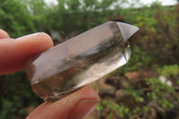 Polished Smokey Phantom Quartz Crystals x 12 From Madagascar - Toprock Gemstones and Minerals 