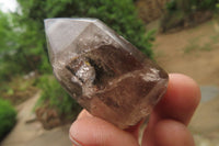 Polished Smokey Phantom Quartz Crystals x 12 From Madagascar - Toprock Gemstones and Minerals 