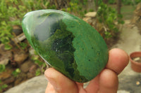 Polished Green Verdite Palm Stones x 12 From Zimbabwe - Toprock Gemstones and Minerals 