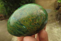 Polished Green Verdite Palm Stones x 12 From Zimbabwe - Toprock Gemstones and Minerals 